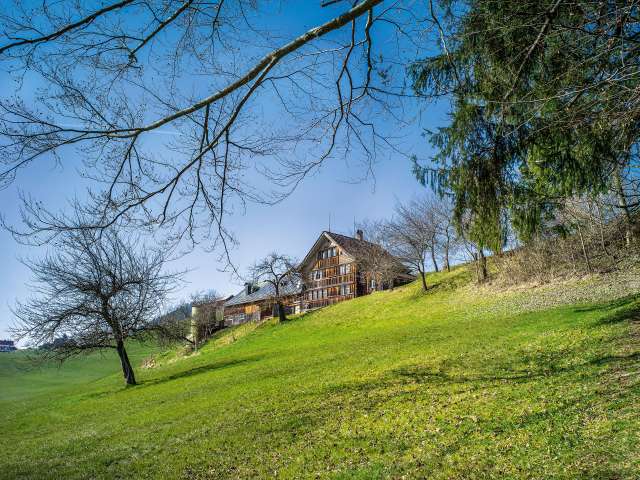 Über Hügel hinunter ins Tobel