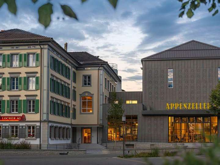 Brauquöll visitor centre of the Locher AG brewery