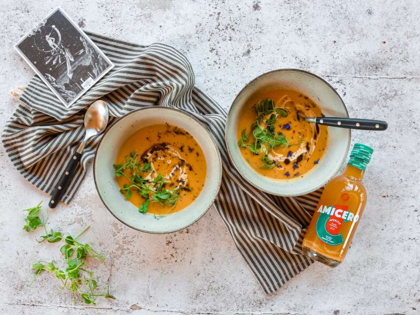 Kürbissuppe mit Amicero