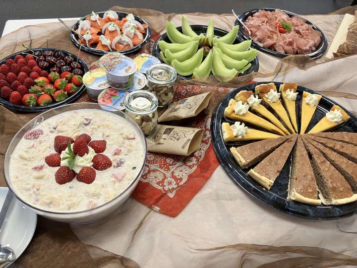 Brunch du matin au bistrot du centre des visiteurs