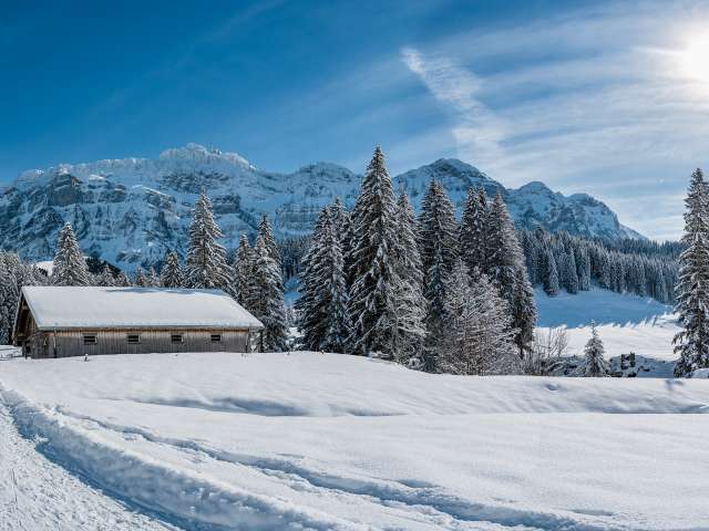 Wilde Schlucht, sanfte Alpen und der Säntis